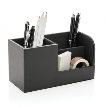 Logo trade business gifts image of: Swiss Peak RCS recycled PU Desk organiser