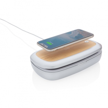 Logo trade promotional products picture of: Rena UV-C steriliser box with 5W wireless charger