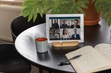 Logotrade business gift image of: Bamboo tablet and phone holder