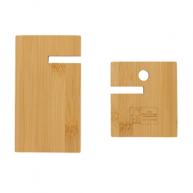 Logo trade advertising products picture of: Bamboo phone stand in kraft box