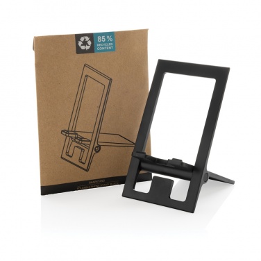 Logo trade promotional gifts image of: SnapStand RCS recycled plastic foldable phone stand