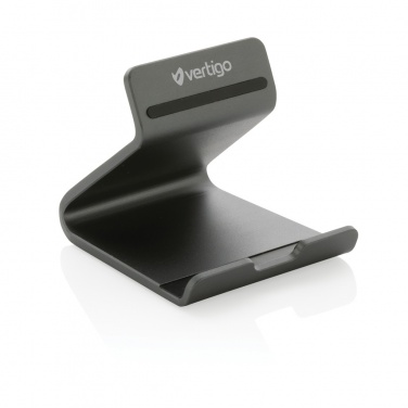 Logo trade promotional gifts image of: Terra RCS recycled aluminium tablet & phone stand