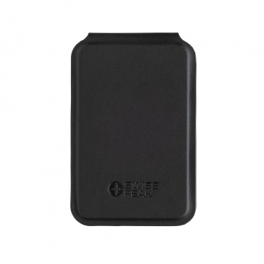 Logo trade promotional gifts picture of: Magstand RCS recycled PU magnetic phone wallet with stand