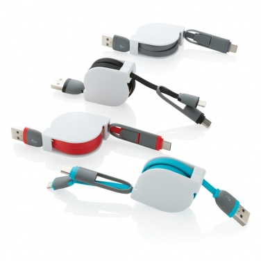 Logotrade business gifts photo of: 3-in-1 retractable cable