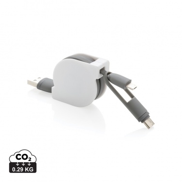 Logotrade promotional product image of: 3-in-1 retractable cable