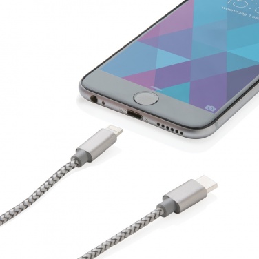 Logo trade promotional gift photo of: 3-in-1 braided cable