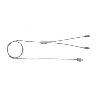 Logo trade promotional giveaway photo of: 3-in-1 braided cable