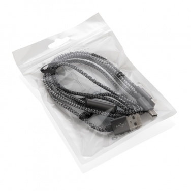 Logotrade promotional product image of: 3-in-1 braided cable