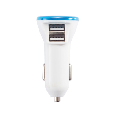 Logo trade corporate gifts image of: Powerful dual port car charger