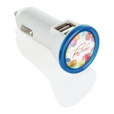 Logotrade business gift image of: Powerful dual port car charger