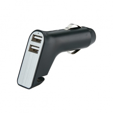 Logotrade advertising product image of: Dual port car charger with belt cutter and hammer