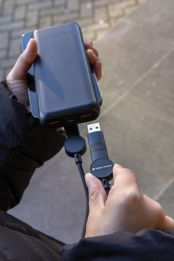 Logo trade promotional giveaways picture of: Oakland RCS recycled plastic 6-in-1 fast charging 45W cable