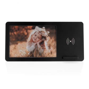Logo trade corporate gifts picture of: 5W Wireless charger and photo frame