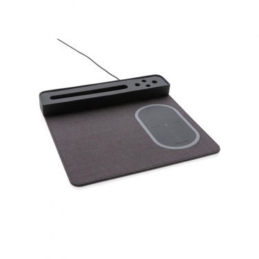 Logo trade promotional items image of: Air mousepad with 5W wireless charging and USB