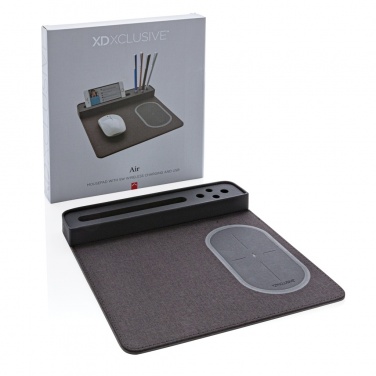 Logo trade promotional merchandise photo of: Air mousepad with 5W wireless charging and USB
