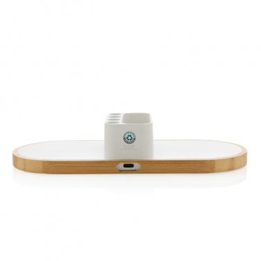 Logo trade corporate gift photo of: Ontario RCS rplastic 10W dual wireless