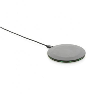 Logo trade corporate gifts image of: RCS recycled plastic 15W Wireless fast charger