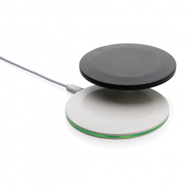 Logo trade promotional gifts image of: RCS recycled plastic 15W Wireless fast charger