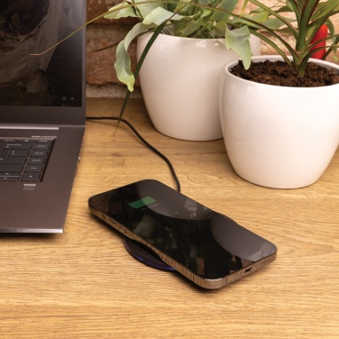 Logotrade advertising product picture of: RCS recycled plastic 15W Wireless fast charger