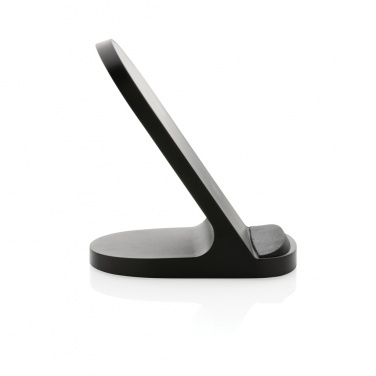 Logo trade promotional gift photo of: RCS recycled plastic double coil wireless stand 15W