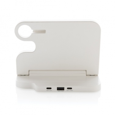Logotrade promotional giveaway image of: Joltz RCS recycled plastic dual 15W charger with iWatch slot