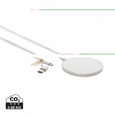 Logo trade promotional merchandise picture of: RCS standard recycled plastic 10W wireless charger