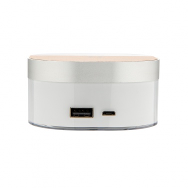 Logo trade promotional gift photo of: Aria 5W Wireless Charging Digital Clock
