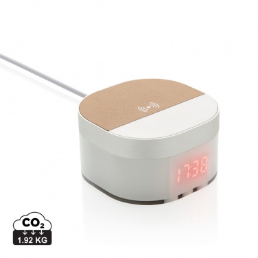 Logotrade promotional items photo of: Aria 5W Wireless Charging Digital Clock