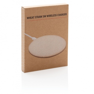 Logotrade business gift image of: 5W Wheat straw wireless charger