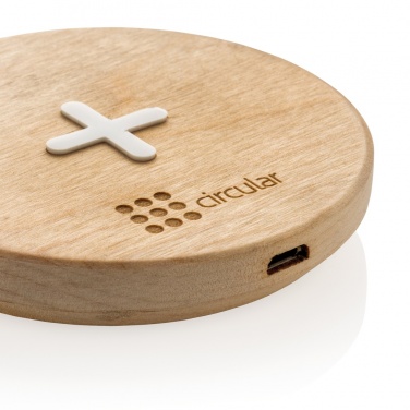 Logotrade promotional item picture of: 5W wood wireless charger