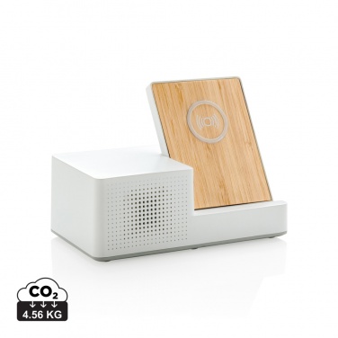 Logo trade promotional product photo of: Ontario 5W wireless charger with speaker