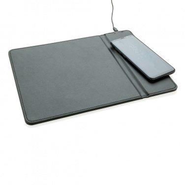 Logo trade corporate gifts image of: Mousepad with 5W wireless charging