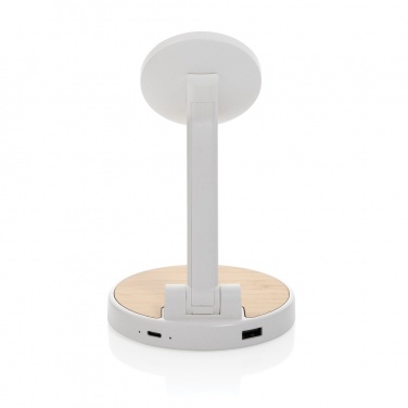 Logo trade promotional product photo of: Ontario RCS rplastic 15W magnetic charging 2 in 1 stand