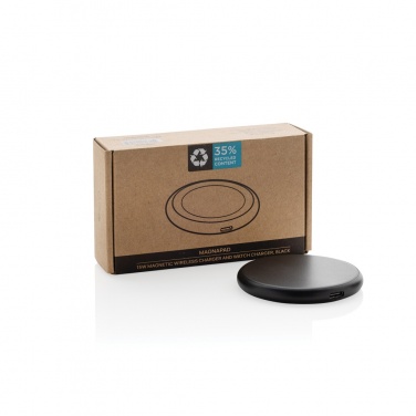 Logo trade corporate gifts image of: Magnapad 15W RCS rplastic magnetic 3 in 1 charging pad