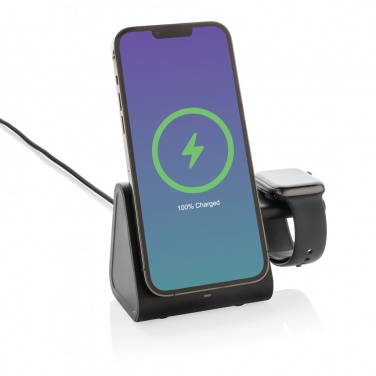 Logotrade promotional merchandise image of: Powerbase RCS recycled plastic 3 in 1 charger with powerbank