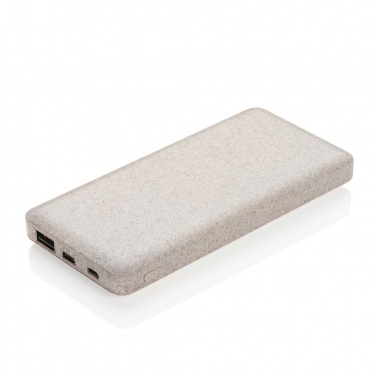 Logotrade promotional giveaways photo of: 10.000 mah wheat straw powerbank