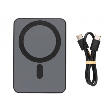 Logotrade promotional product picture of: Magnetix RCS recycled plastic 5000 mah magnetic powerbank