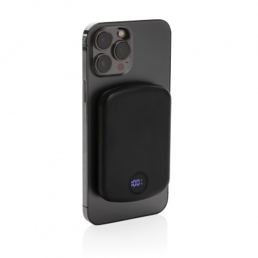Logotrade promotional gift picture of: MagBoost RCS recycled plastic 5000 mah magnetic powerbank