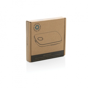Logo trade promotional gift photo of: MagBoost RCS recycled plastic 5000 mah magnetic powerbank