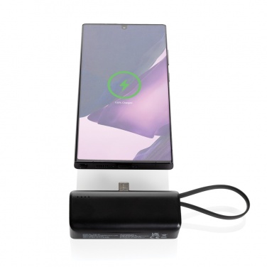 Logo trade promotional gift photo of: Powerlink RCS rplastic 3000 mah powerbank USB C connector