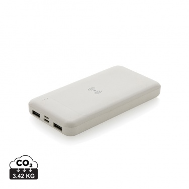 Logo trade advertising product photo of: RCS standard recycled plastic wireless powerbank