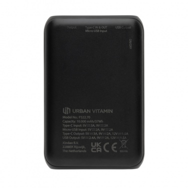 Logotrade promotional item picture of: Urban Vitamin Alameda 10.000 mAh 18W PD powerbank