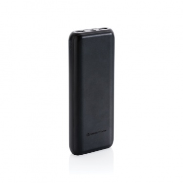 Logo trade promotional merchandise image of: Urban Vitamin Pasadena 20.000 mAh 18W PD powerbank