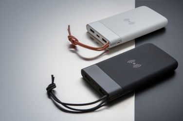 Logo trade promotional merchandise photo of: Aria 8.000 mAh 5W wireless charging powerbank