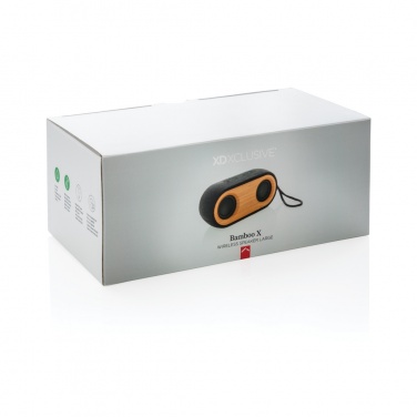 Logotrade corporate gift picture of: Bamboo X double speaker