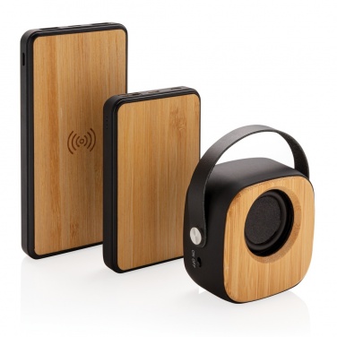 Logotrade advertising product image of: Bamboo 3W Wireless Fashion Speaker
