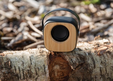 Logo trade corporate gifts image of: Bamboo 3W Wireless Fashion Speaker