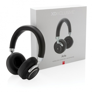 Logo trade corporate gifts image of: Aria Wireless Comfort Headphones