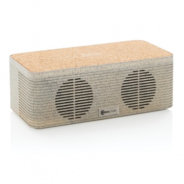 Logo trade promotional items picture of: Wheatstraw wireless charging speaker
