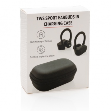 Logotrade promotional gifts photo of: TWS sport earbuds in charging case